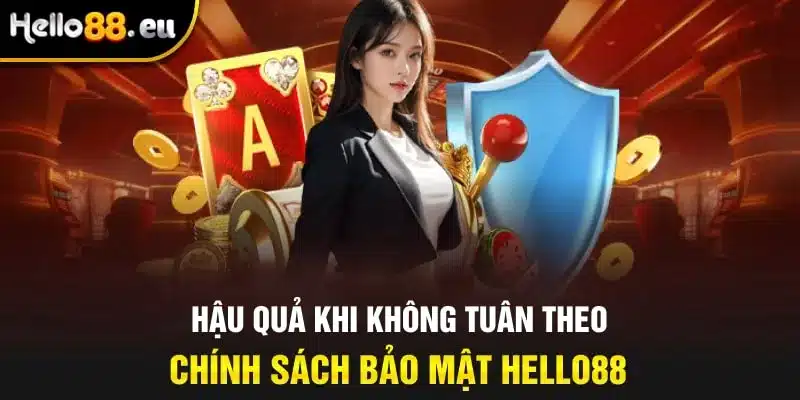 Hậu quả khi không tuân theo chính sách bảo mật Hello88