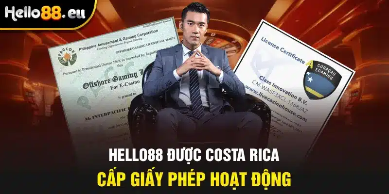 Hello88 được Costa Rica cấp giấy phép hoạt động